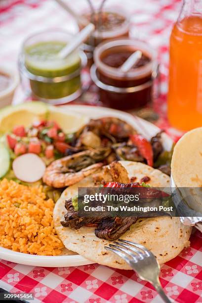 Fajitas at Taqueria El Mexicano.