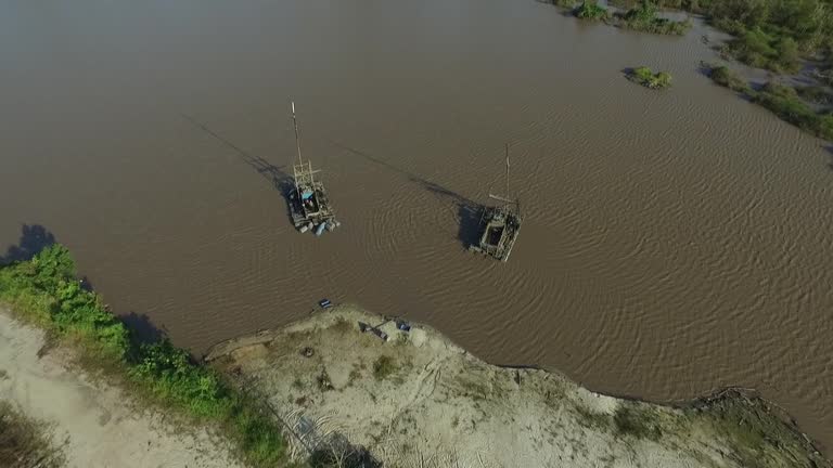 Mining Rafts Trading Pit Videos and HD Footage - Getty Images