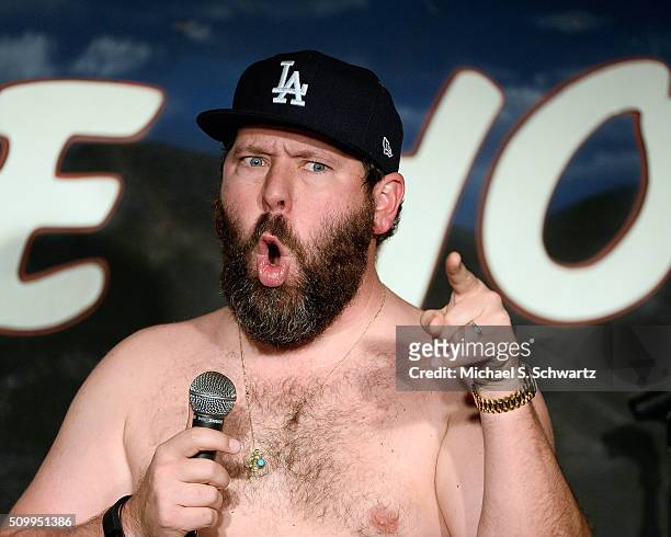Comedian Bert Kreischer performs during his appearance at The Ice House Comedy Club on February 12, 2016 in Pasadena, California.