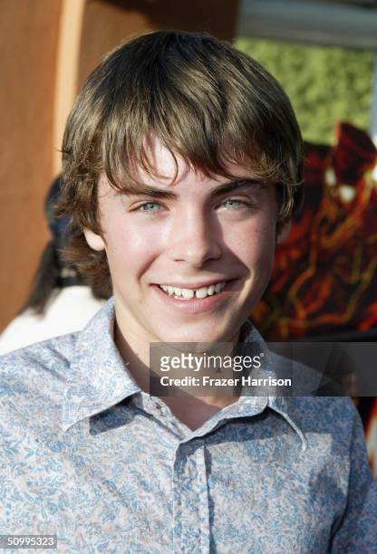 Actor Zac Efron arrives for "The Revenge Of The Mummy - The Ride" Gala Benefit Opening At Universal Studios on June 24, 2004 in Los Angeles...