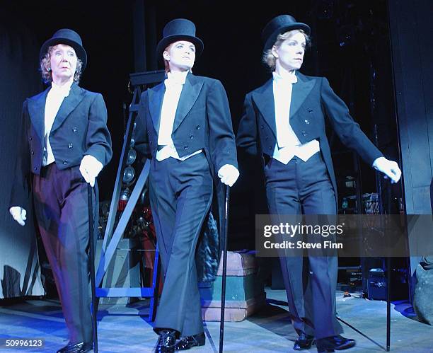 Marcia Warren, Patsy Palmer and Juliet Stevenson attend the photocall for Imogen Stubbs new play "We Happy Few", ahead of the June 29 West End...