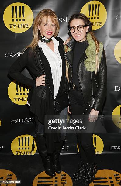 Dina Manzo and Lexi Manzo attend the TY-LITE Launch Party at Wallplay Gallery on February 12, 2016 in New York City.