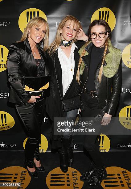 Michelle Seelinger, Dina Manzo and Lexi Manzo attend the TY-LITE Launch Party at Wallplay Gallery on February 12, 2016 in New York City.