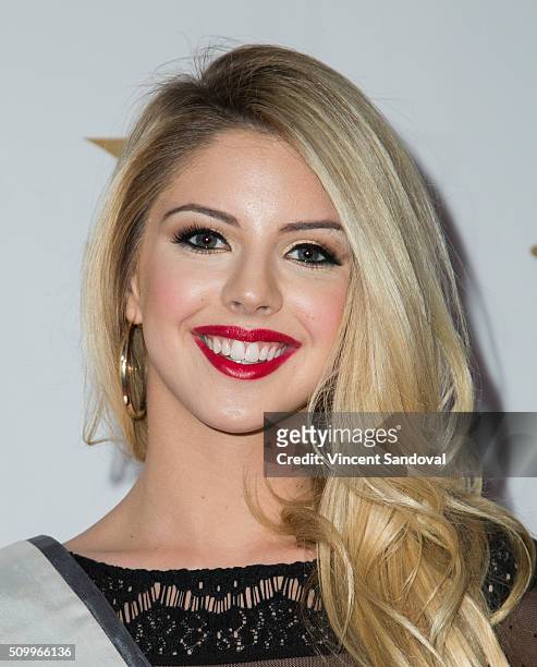 Brooke Ashlynn attends OK! Magazine's Annual Pre GRAMMY party at Lure on February 12, 2016 in Hollywood, California.