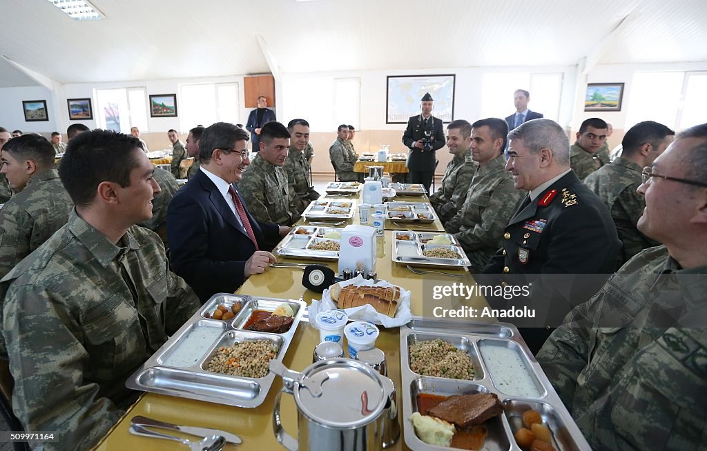 Turkish PM Ahmet Davutoglu in Erzincan 