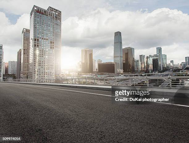 empty road in beijing bcd - low angle view street stock pictures, royalty-free photos & images