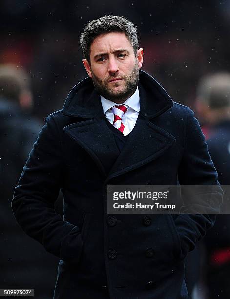 Lee Johnson, Head Coach of Bristol City during the Sky Bet Championship match between Bristol City and Ipswich Town at Ashton Gate on February 13,...