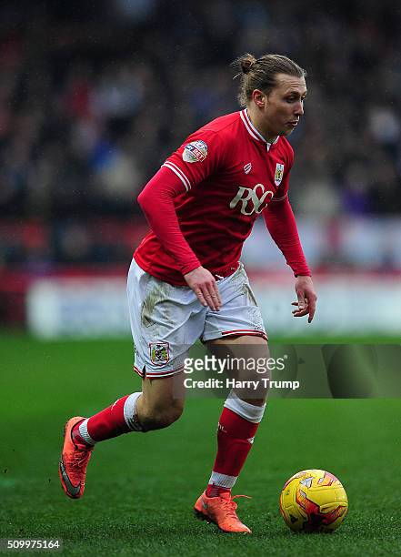 Luke Freeman of Bristol City during the Sky Bet Championship match between Bristol City and Ipswich Town at Ashton Gate on February 13, 2016 in...