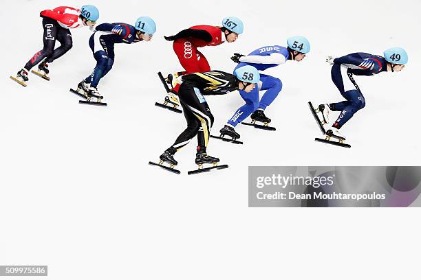 Charle Cournoyer of Canada, Ra Seo Yi of South Korea, Fu Xu of China, Ryosuke Sakazume of Japan, Cole Krueger of the United States of America and...