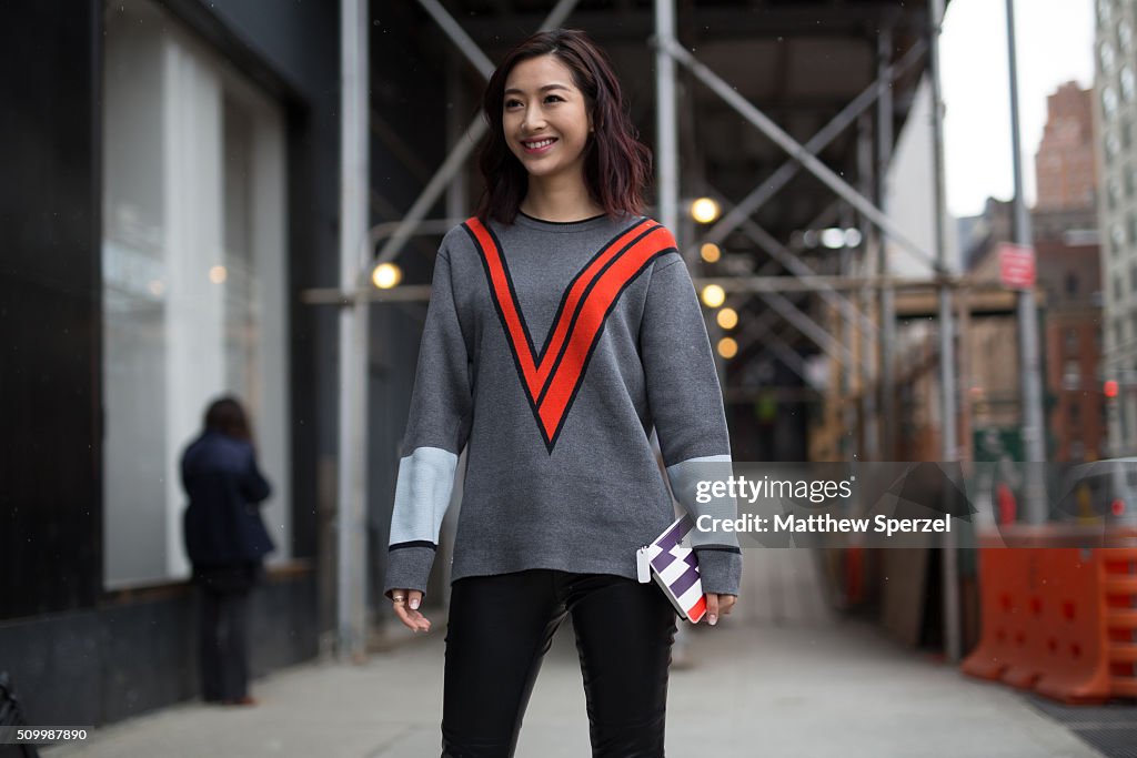 Street Style - Day 3 - New York Fashion Week: Women's Fall/Winter 2016