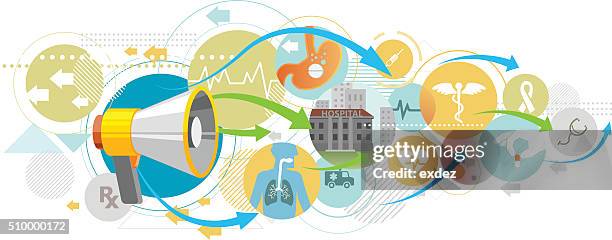 healthcare announcement - medical symbol stock illustrations