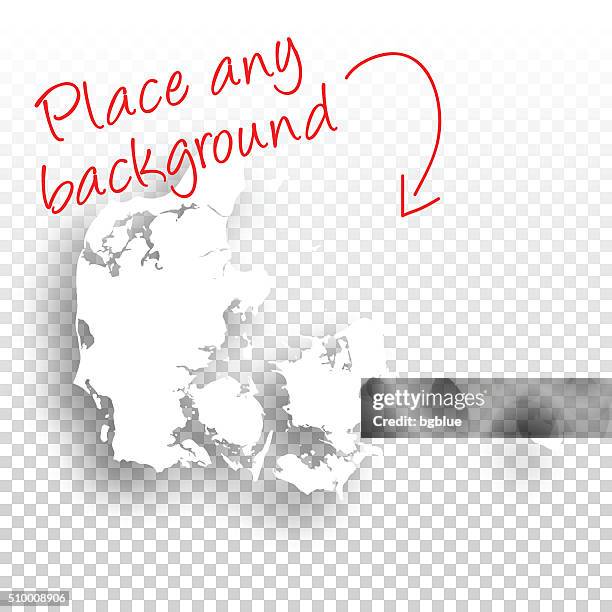 denmark map for design - blank background - denmark map stock illustrations