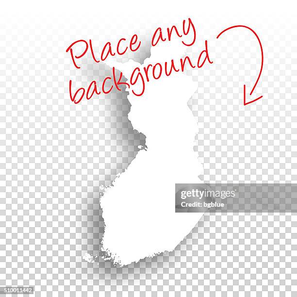 finland map for design - blank background - finland map stock illustrations