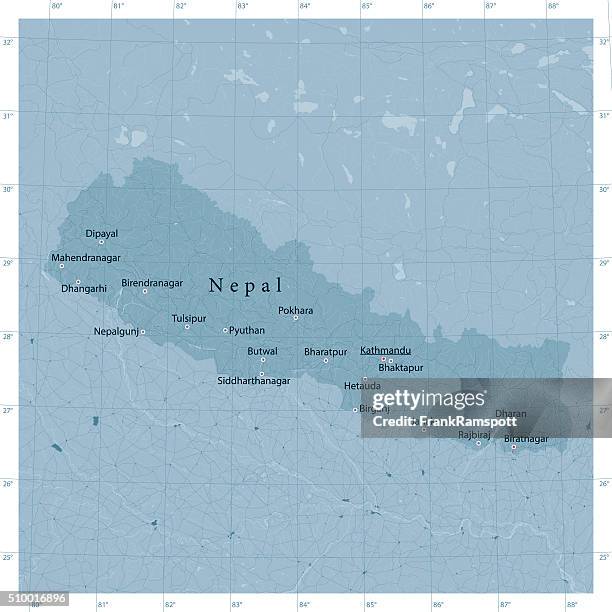 nepal vector road map - bhaktapur stock illustrations