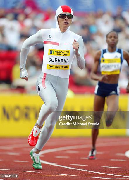 Ana Guervara of Mexico wins the Womens 400 metres during the Norwich Union Athletics Grand Prix at Gateshead International Stadium on June 27th, 2004...