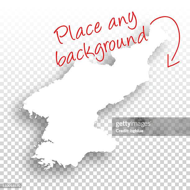 korea norden karte für design-vorlage-hintergrund - north korea stock-grafiken, -clipart, -cartoons und -symbole