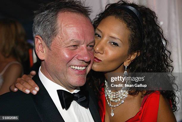 Star chef Wolfgang Puck and Gelila Assefa attend the Diamond Soiree Gala, as part of the Diamond Soiree weekend, at the Spanish Riding School June...