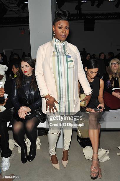 Actress Ta'Rhonda Jones attends the Leanne Marshall Fall 2016 fashion show during New York Fashion Week: The Shows at The Gallery, Skylight at...