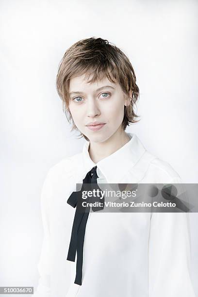 Lou de Laage poses for the Shooting Stars 2016 portrait session in cooperation with L'Oreal during the 66th Berlinale International Film Festival...