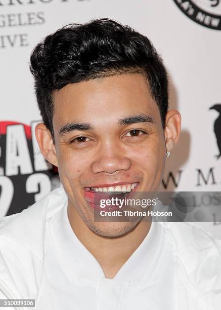 Roshon Fegan attends Alt 98.7, 102.7 KIIS FM, and REAL 92.3's 2016 GRAMMY Awards celebration at The Mixing Room at the JW Marriot Los Angeles on...