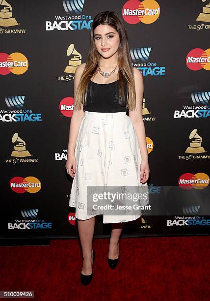 Internet personality Lauren Giraldo attends the Westwood One Radio Remotes during The 58th GRAMMY Awards at Staples Center on February 13, 2016 in...