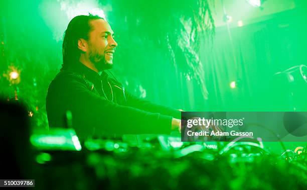 Krust and Roni Size perform on the second day of the BBC 6 Music Festival at Colston Hall on February 13, 2016 in Bristol, England.