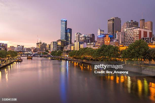 melbourne city, australia. - arts centre melbourne foto e immagini stock