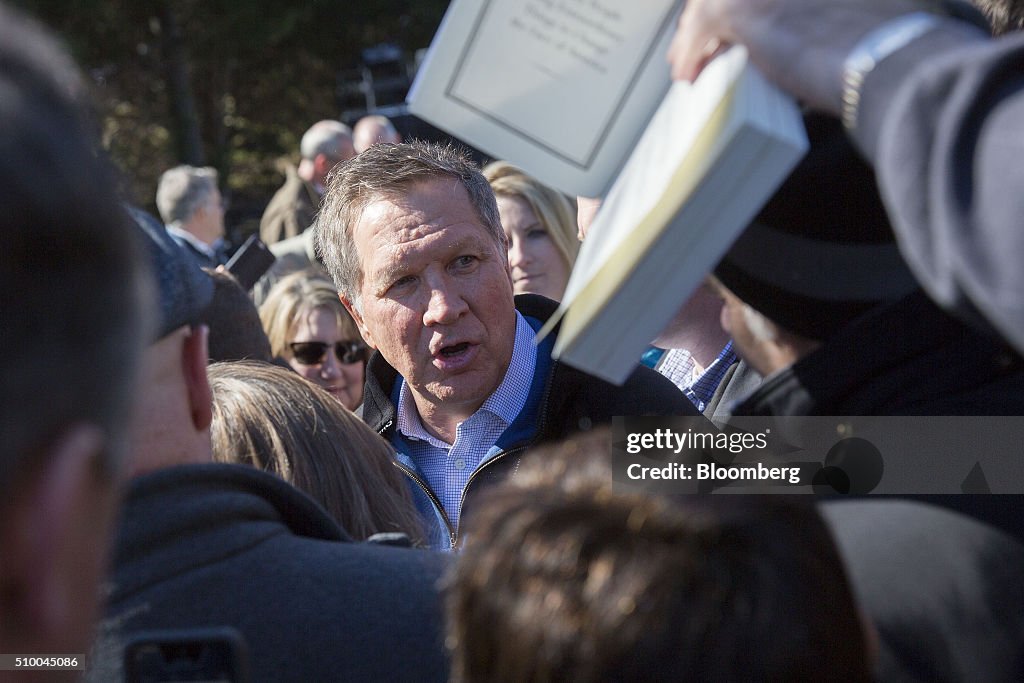 Presidential Candidate John Kasich Holds South Carolina Campaign Rally