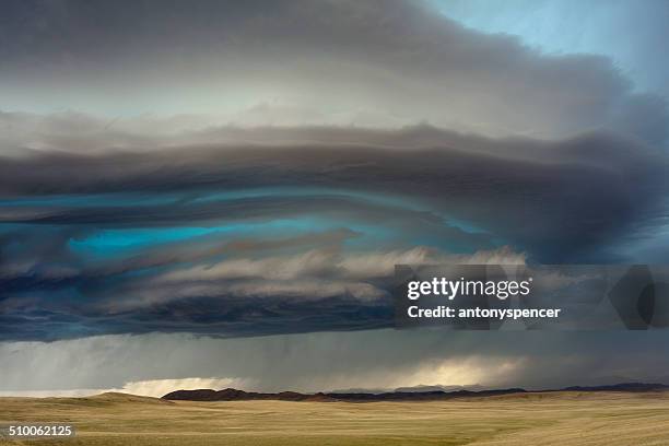 supercell thunderstorm - oklahoma v kansas stock pictures, royalty-free photos & images