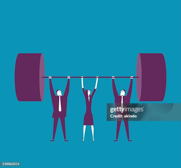 success - strong together stock illustrations