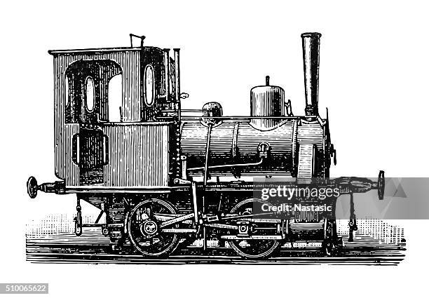 locomotive - train track studio stock illustrations