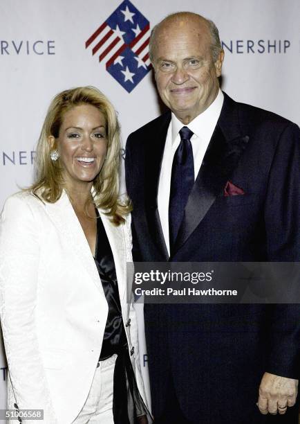 Former Senator Fred Thompson and his wife Jeri pose for a photo as they attend the Partnership For Public Service 2nd Annual Gala on June 28, 2004 at...