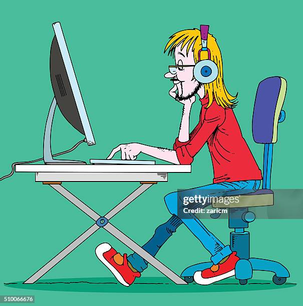 Man Computer Work Graphic Graphic Design Infographic Photos and Premium High Res Pictures - Getty ...
