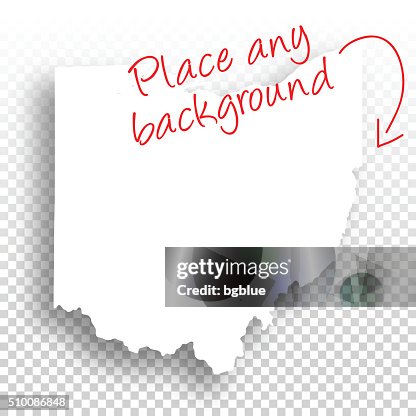 Ohio Map for design - Blank Background Ohio Map for design - Blank Background
