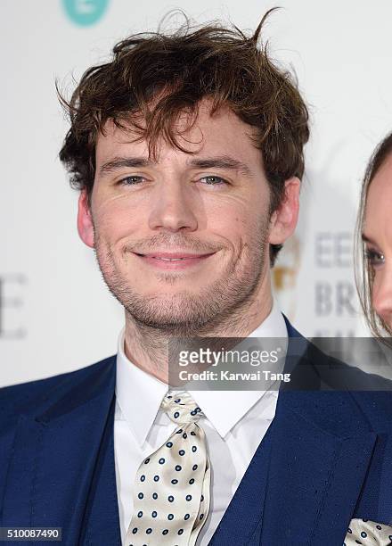 Sam Claflin attends the Lancome BAFTA nominees party at Kensington Palace on February 13, 2016 in London, England.
