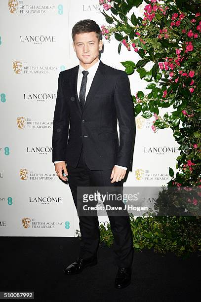 Taron Egerton attends the Lancome BAFTA nominees party at Kensington Palace on February 13, 2016 in London, England.