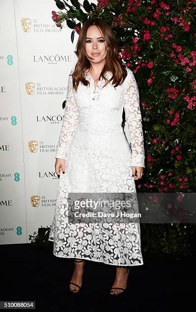 Tanya Burr attends the Lancome BAFTA nominees party at Kensington Palace on February 13, 2016 in London, England.