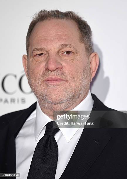 Harvey Weinstein attends the Lancome BAFTA nominees party at Kensington Palace on February 13, 2016 in London, England.