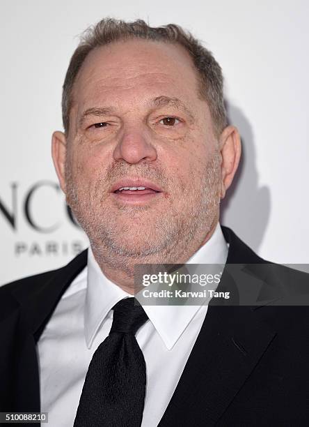 Harvey Weinstein attends the Lancome BAFTA nominees party at Kensington Palace on February 13, 2016 in London, England.