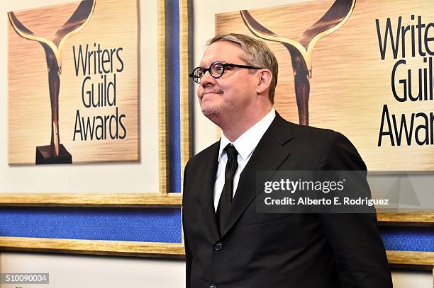 Writer/director Adam McKay attends the 2016 Writers Guild Awards at the Hyatt Regency Century Plaza on February 13, 2016 in Los Angeles, California.