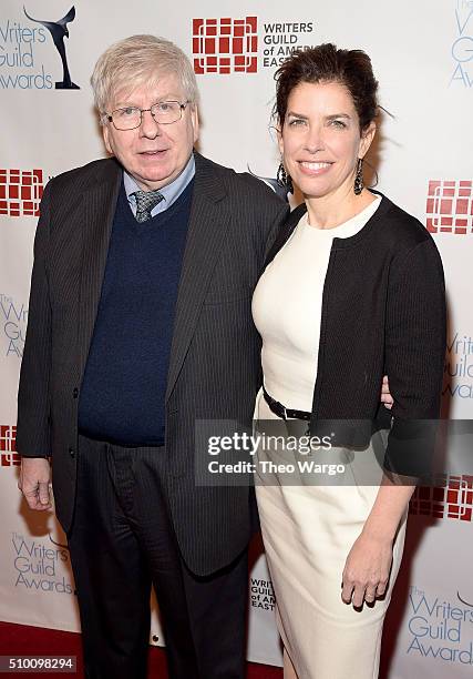 Writers Guild East President Michael Winship and Julie Menin attend the 68th Annual Writers Guild Awards at Edison Ballroom on February 13, 2016 in...
