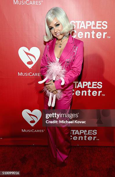 Recording artist Brooke Candy attends the 2016 MusiCares Person of the Year honoring Lionel Richie at the Los Angeles Convention Center on February...