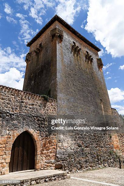 Fernán gonzález tower in covarrubias village, castille, spain