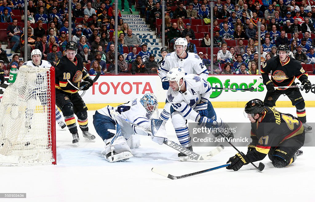 Toronto Maple Leafs v Vancouver Canucks