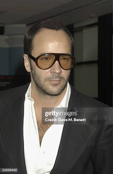 Fashion Designer Tom Ford at the charity premiere of Michael Moore's controversial new film 'Fahrenheit 9/11' on June 29, 2004 at Vue West End, in...