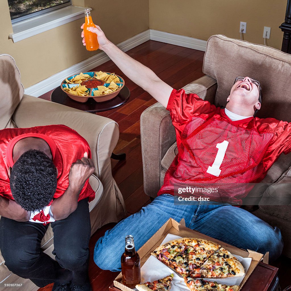 Watching TV football,  Ecstasy of Victory and Agony of Defeat