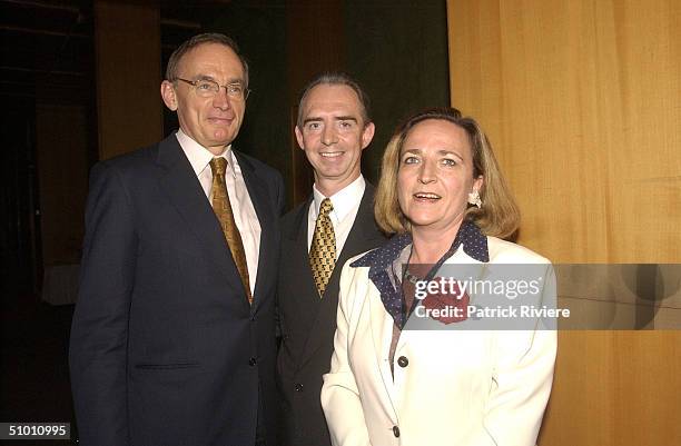 FRENCH CONSUL OF SYDNEY MARC FINAUD AND HIS WIFE RECEIVE NSW PREMIER BOB CARR AT THE SYDNEY'S PARLIAMENT HOUSE FOR THE FRENCH NATIONAL DAY. .