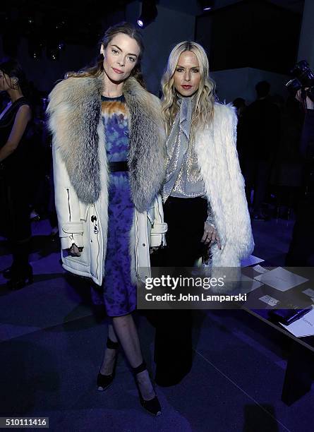 Jaime King and Rachel Zoe attend Altuzarra show during the Fall 2016 New York Fashion Week on February 13, 2016 in New York City.