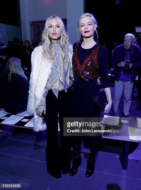 Rachel Zoe and Kate Bosworth attend Altuzarra show during the Fall 2016 New York Fashion Week on February 13, 2016 in New York City.