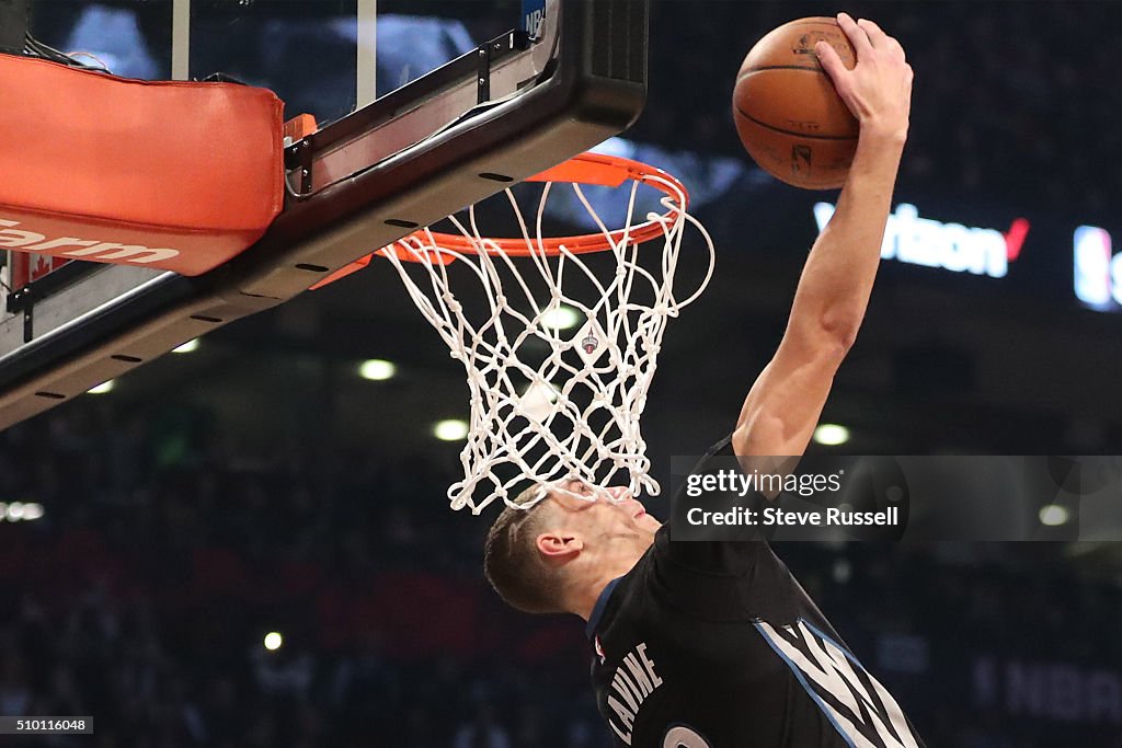 NBA's All-Star Saturday Night. Where players compete in three events, the Skills Challenge, 3-point shooting and Slam Dunk